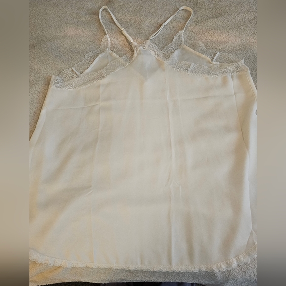 NWT B1921 2X Racer Back Lace Trim Cami w/ Adjustable Staps - Picture 6 of 9